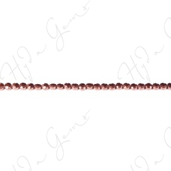 Hematine Copper Color Plated Faceted Coin Beads