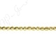 Hematine Carat Gold Color Plated Faceted Coin Beads