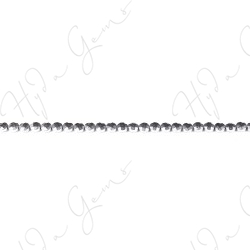 Hematine Platinum Color Plated Faceted Coin Beads