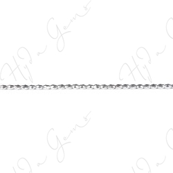 Hematine Platinum Color Plated Faceted Rice Beads