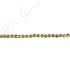 Hematine Carat Gold Color Plated [W] Hexagon Faceted Beads