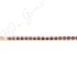 Hematine Rose Gold Color Plated [W] 6-Sides Tube Faceted Beads