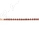 Hematine Rose Gold Color Plated [W] 6-Sides Tube Faceted Beads