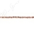 Hematine Rose Gold Color Plated [W] Hexagon Faceted Beads