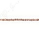 Hematine Rose Gold Color Plated [W] Hexagon Faceted Beads