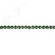 Green Sand Stone Faceted Coin Beads