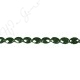 Green Sand Stone Faceted Flat Oval Beads