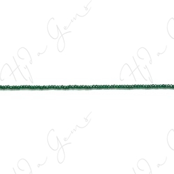 Green Sand Stone Faceted Roundel Beads