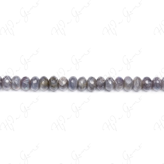 Labradorite Faceted Roundel Beads