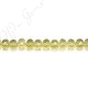 Lemon Quartz Faceted Roundel Beads