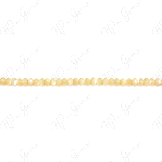 MOP (Brown) Faceted Roundel Beads