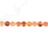 Natural Red Agate Faceted Coin Beads