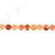 Natural Red Agate Faceted Coin Beads