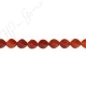 Red Agate Faceted 4-Face Oval Beads