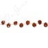 Red Agate Faceted Pear Beads