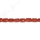 Red Agate Faceted Flat Rectangle Beads