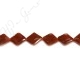 Red Agate Faceted Flat Square Beads