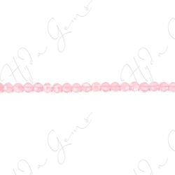 Rose Quartz Faceted Coin Beads