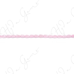 Rose Quartz Faceted Drop Beads