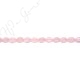 Rose Quartz Faceted Flat Oval Beads