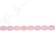 Rose Quartz Faceted Flat Oval Beads