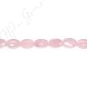 Rose Quartz Faceted Flat Oval Beads