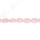 Rose Quartz Faceted Flat Oval Beads