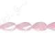 Rose Quartz Faceted Flat Oval Beads