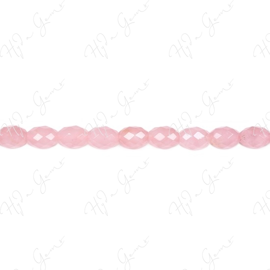 Rose Quartz Faceted Rice Beads