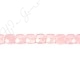 Rose Quartz Faceted Flat Square Beads