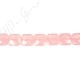 Rose Quartz Faceted Flat Square Beads