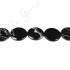 Black Striped Agate Faceted Coin Beads