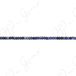 Sodalite Faceted Roundel Beads