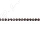 Smoky Quartz Faceted Coin Beads