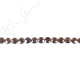 Smoky Quartz Faceted Coin Beads