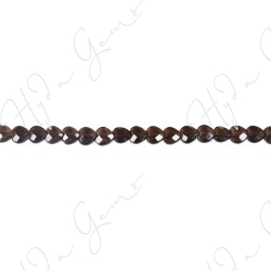 Smoky Quartz Faceted Heart Beads