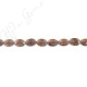 Smoky Quartz Faceted Flat Oval Beads