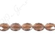 Smoky Quartz Faceted Flat Oval Beads