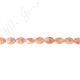 Sun Stone Faceted Flat Oval Beads