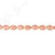 Sun Stone Faceted Flat Oval Beads