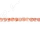 Sun Stone Faceted Flat Square Beads