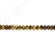 Tiger Eye Faceted Roundel Beads