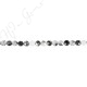 Black Rutile Quartz Faceted Coin Beads