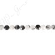 Black Rutile Quartz Faceted Coin Beads