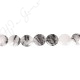 Black Rutile Quartz Faceted Coin Beads