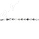 Black Rutile Quartz Faceted Drop Beads