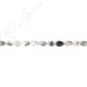 Black Rutile Quartz Faceted Pear Beads