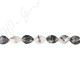 Black Rutile Quartz Faceted Pear Beads