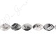 Black Rutile Quartz Faceted Pear Beads