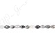 Black Rutile Quartz Faceted Rice Beads